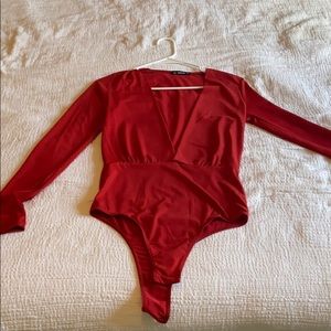 Red bodysuit